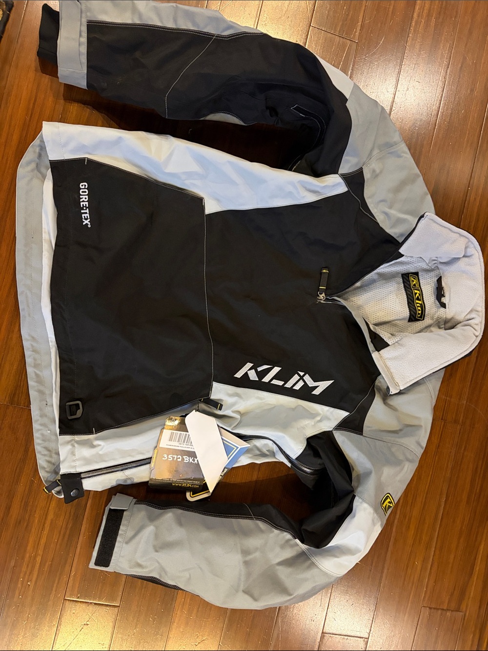 KLIM Men’s Black and Light Gray Performance Gore-Tex Jacket